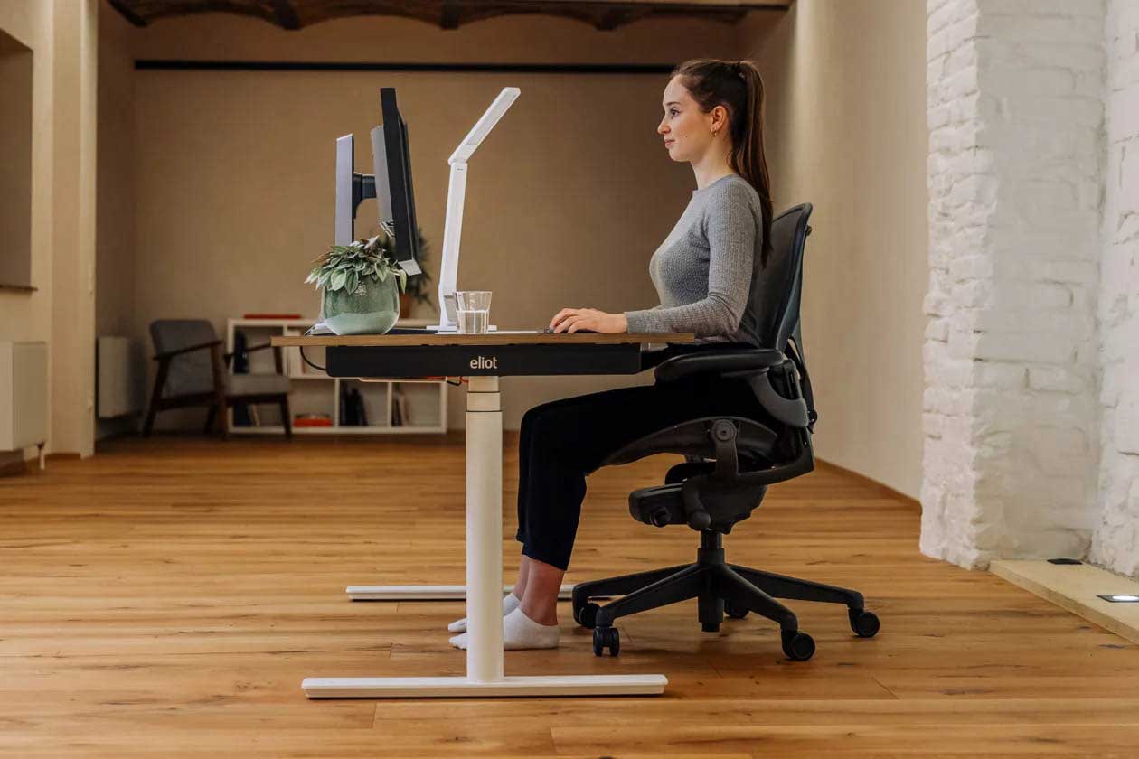 Correct sitting posture